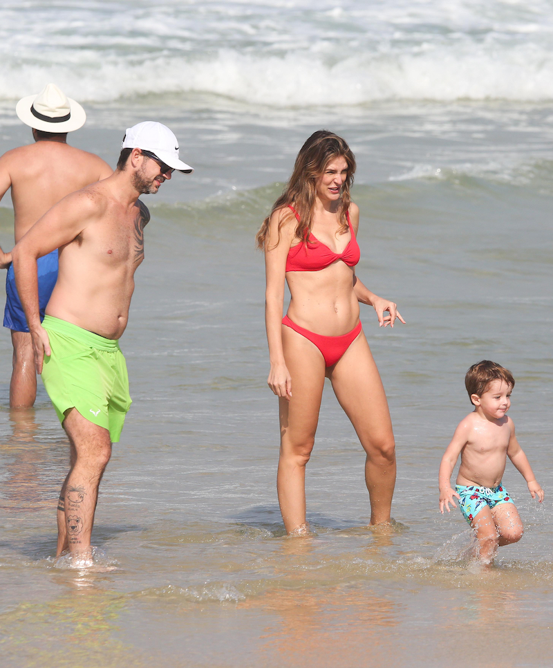 Rafa Brites, Felipe Andreoli e os filhos Rocco e Leon ( Fotos Dilson Silva / AgNews )