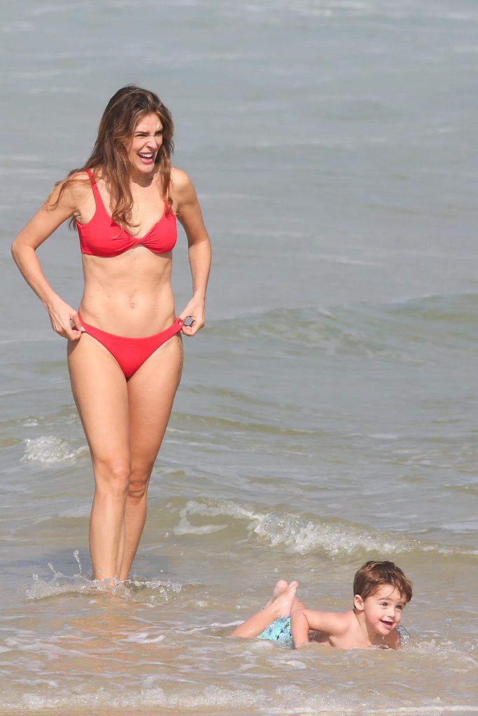 Rafa Brites, Felipe Andreoli e os filhos Rocco e Leon ( Fotos Dilson Silva / AgNews )