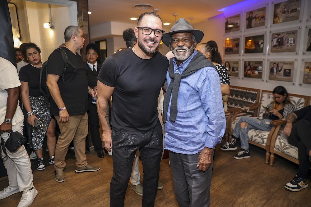 Diogo Nogueira e Antônio Pitanga ( Fotos Anderson Bordê / AgNews )