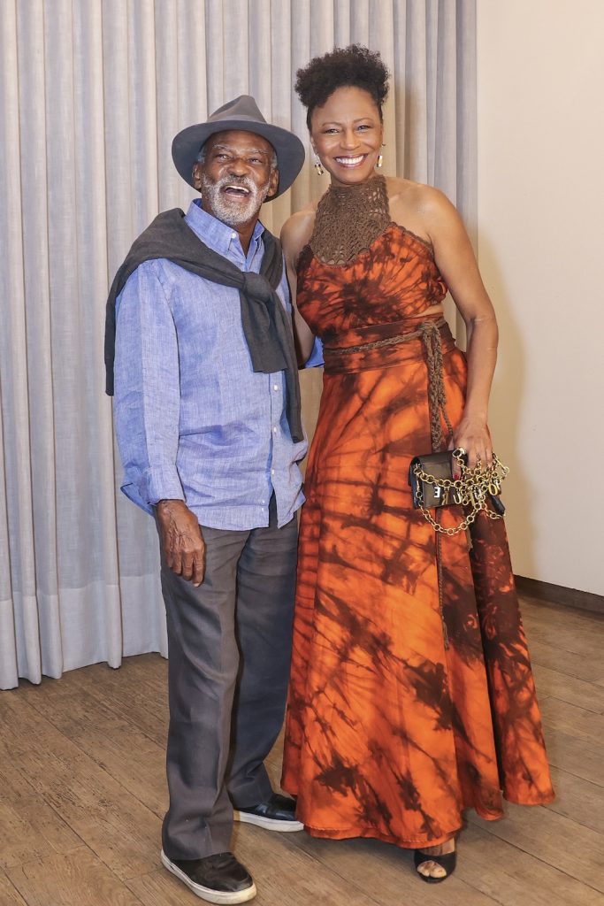 Edivania Carvalho e Antonio Pitanga ( Fotos Anderson Bordê / AgNews )