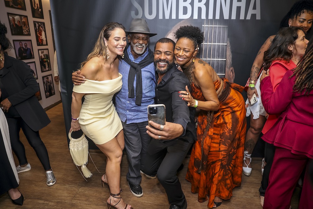 Paolla Oliveira, Antonio Pitanga, Samuel de Assis e Edvania Carvalho ( Fotos Anderson Bordê / AgNews )