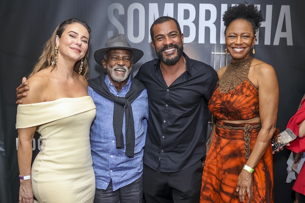 Paolla Oliveira, Antonio Pitanga, Samuel de Assis e Edvania Carvalho ( Fotos Anderson Bordê / AgNews )