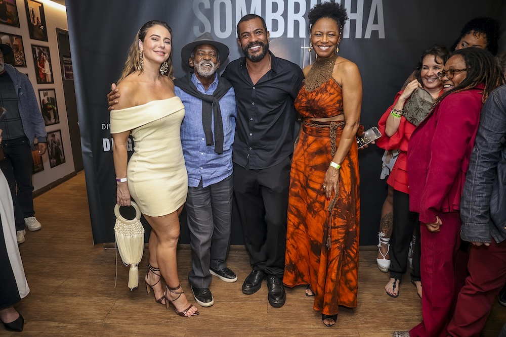 Paolla Oliveira, Antonio Pitanga, Samuel de Assis e Edvania Carvalho ( Fotos Anderson Bordê / AgNews )