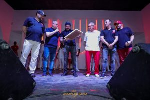 Wilsinho Alves, Eduardo Pinto, André Vaz, Marcelinho Caliu, Joaquim Cruz, e Marcelo Pires ( Fotos Anderson Bordê / Divulgação Salgueiro )